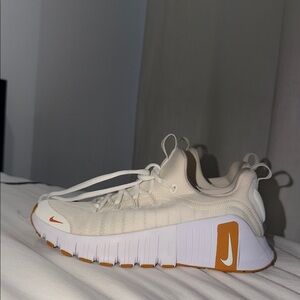 Nike Beige and Orange Athletic Shoes